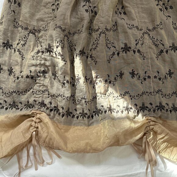 Vintage Style Embroidered Midi Skirt - Picture 3 of 5